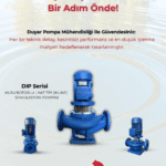 DIP SERISI Kuru Rotorlu inline hat tipi sirkulasyon pompasi